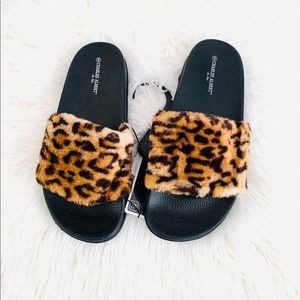 Animal Print Women Flat Sandals
